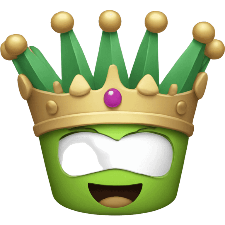 Sticks with a crown emoji