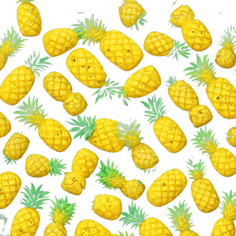 Pineapples dices emoji