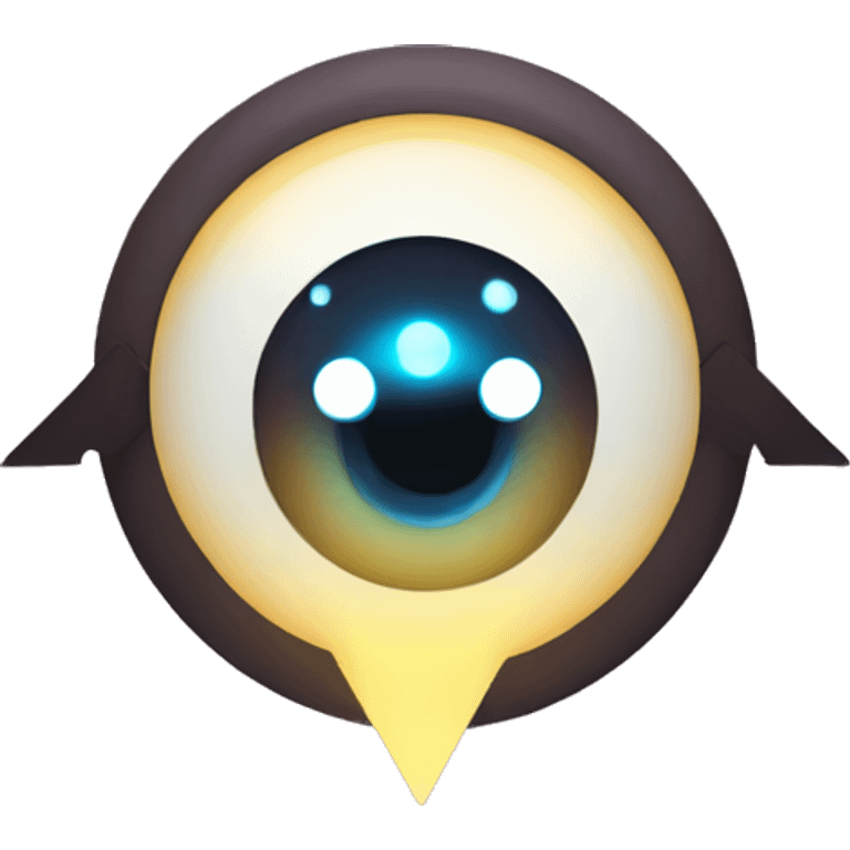 Avatar arrow and eyes glowing icon emoji