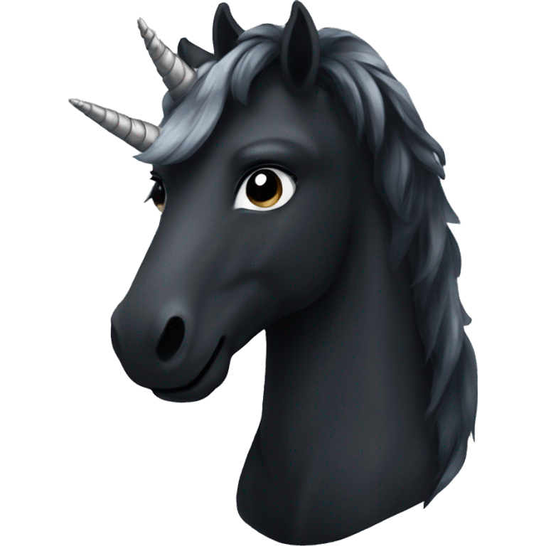 black unicorn emoji