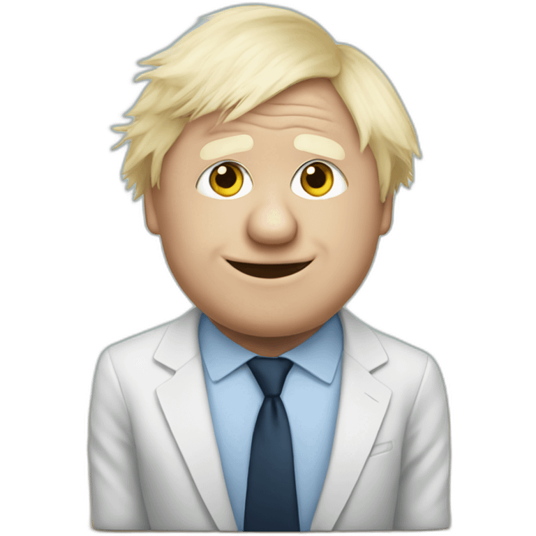 Boris Johnson with a love heart emoji