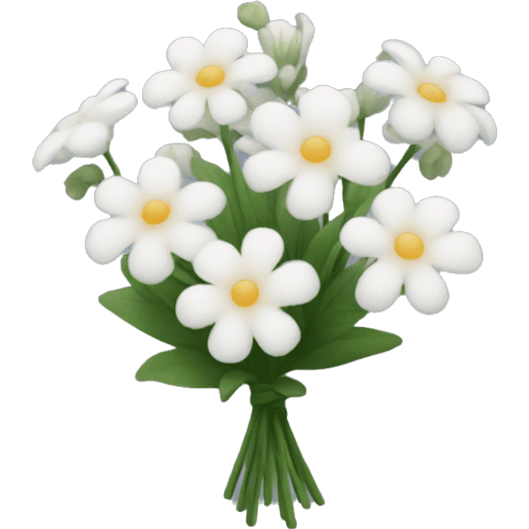 small white flower bouquet emoji