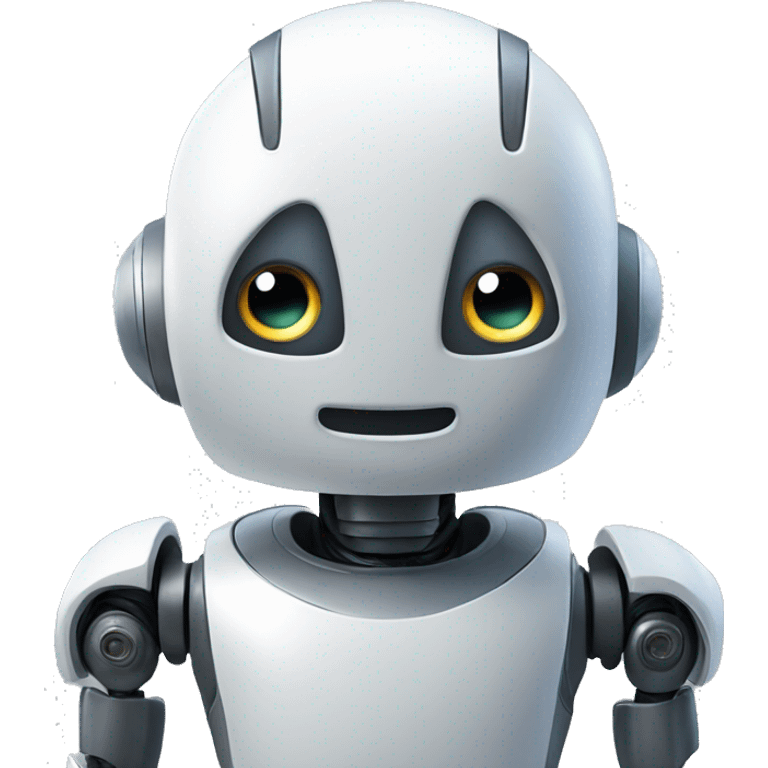 Robot with ai emoji