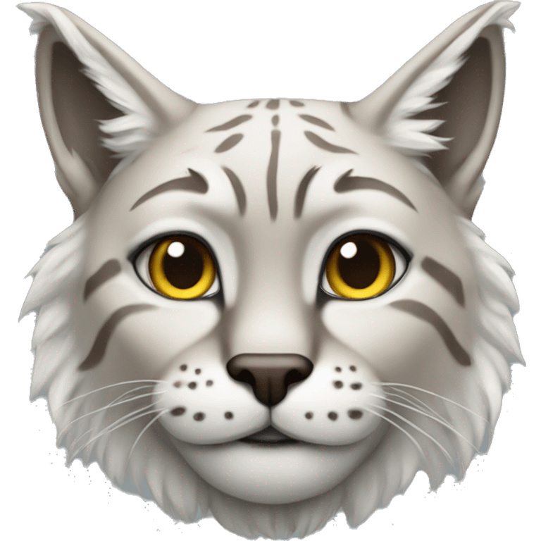 Snow point lynx cat emoji