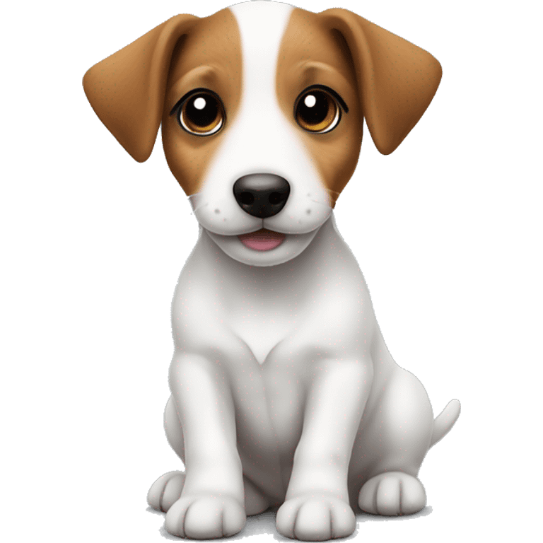 The sweetest very small puppy jack Russell terrier emoji