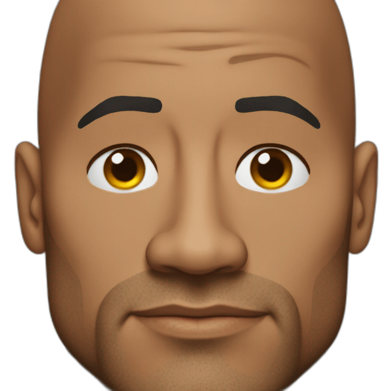 dwayne johnson raised eyebrow emoji