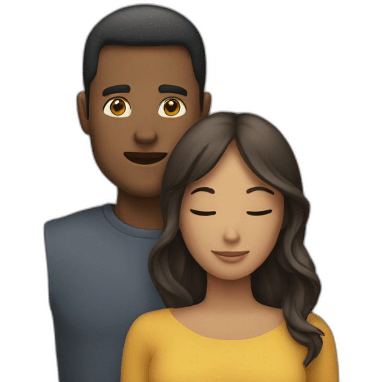 homme qui embrasse une femme emoji