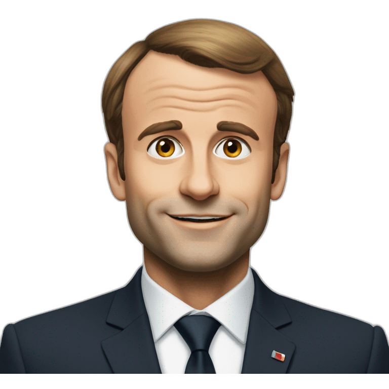 Macron sur Brigitte emoji