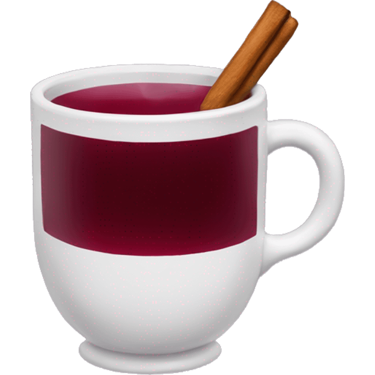 A mug of hot mulled wine emoji