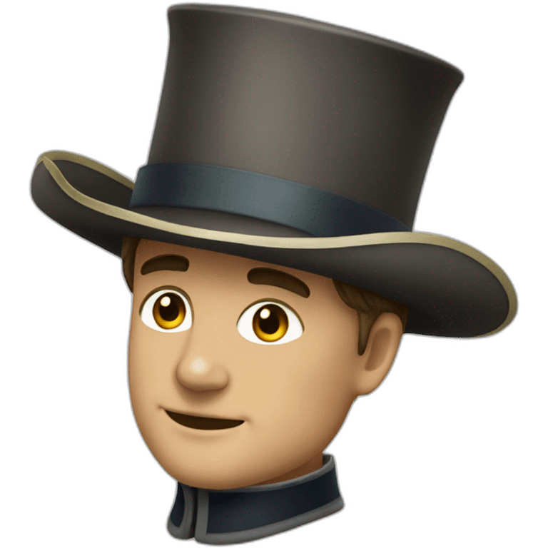 Napoléon avec son chapeau emoji