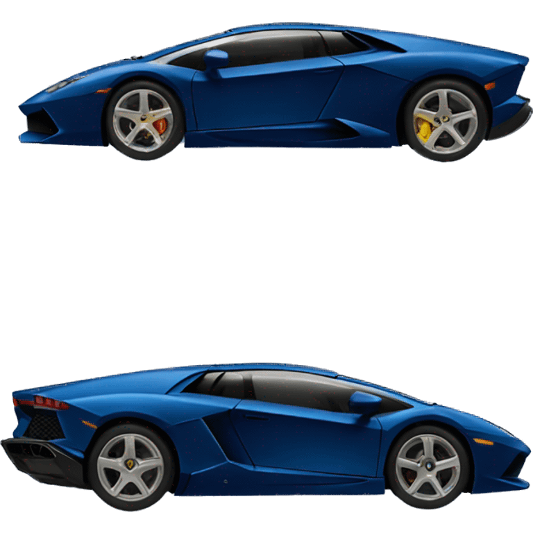 Navy blue Lamborghini emoji