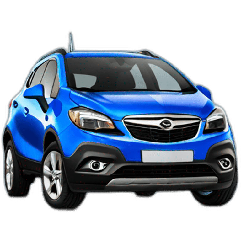 Car Opel Mokka bleu emoji