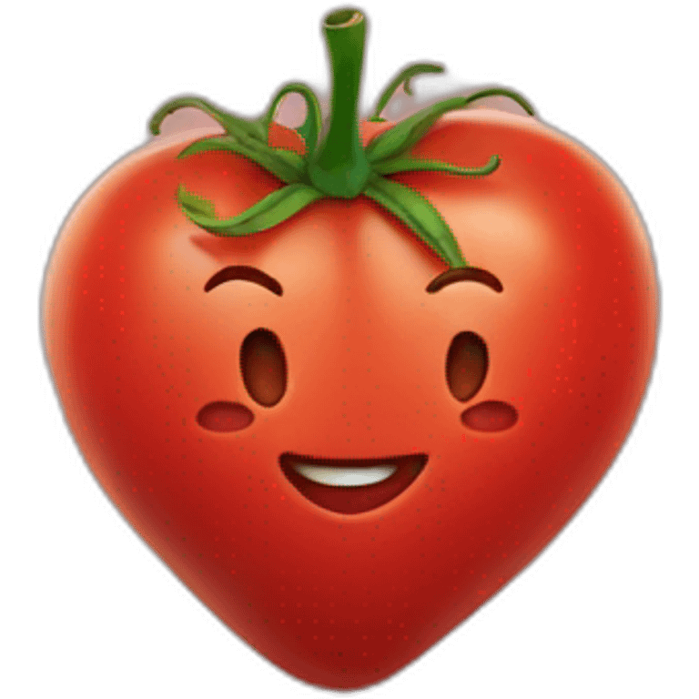 heart tomato smiling :D emoji