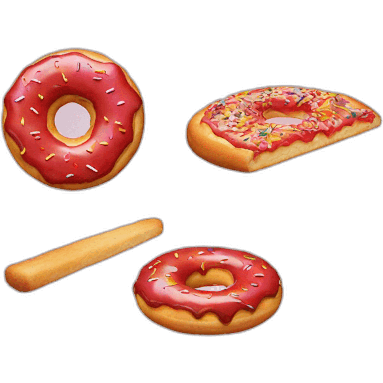 A donut callinf for a pizza emoji