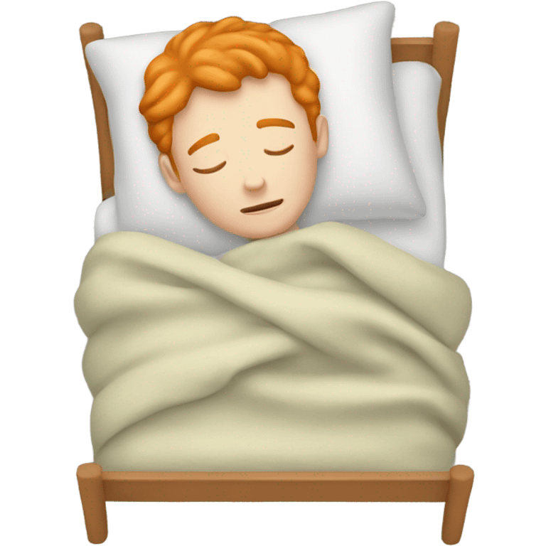 Ginger boy sleeping emoji