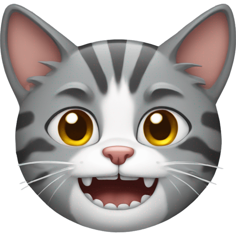 cat with broken teeth  emoji