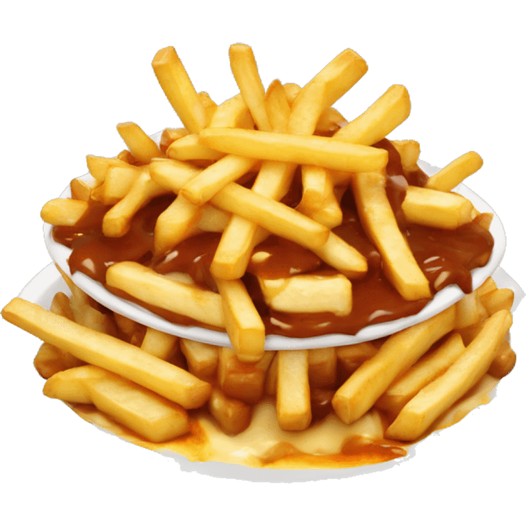 Poutine qui mange une poutine  emoji