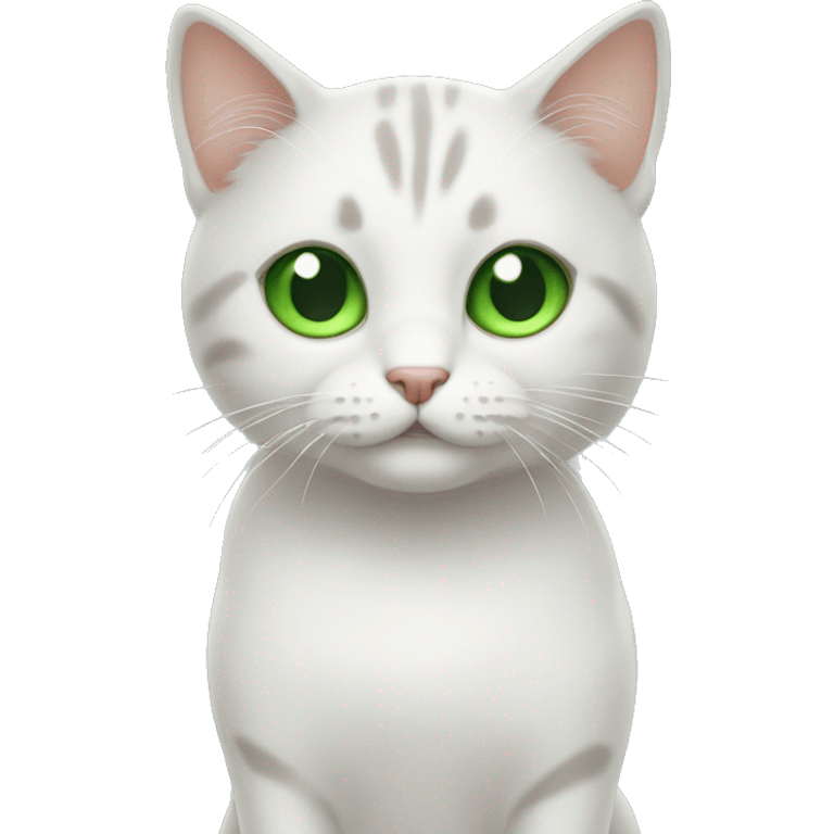 Cute cat Green eyes emoji