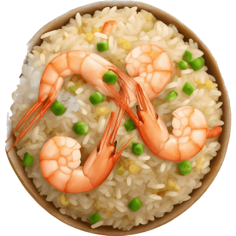 shrimp fried rice emoji