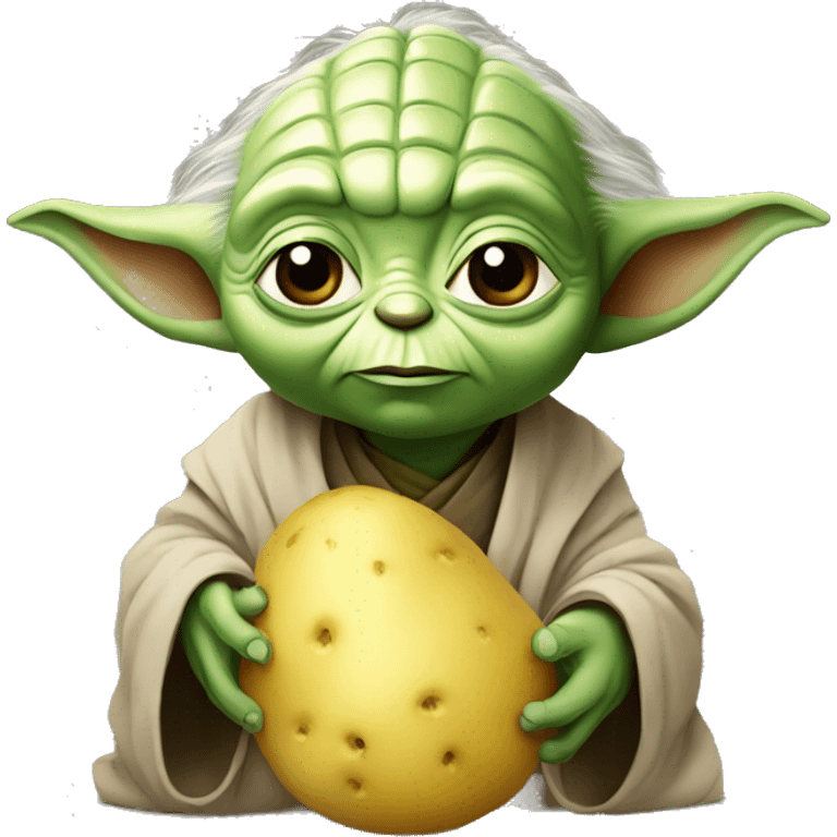 Yoda hold potato emoji