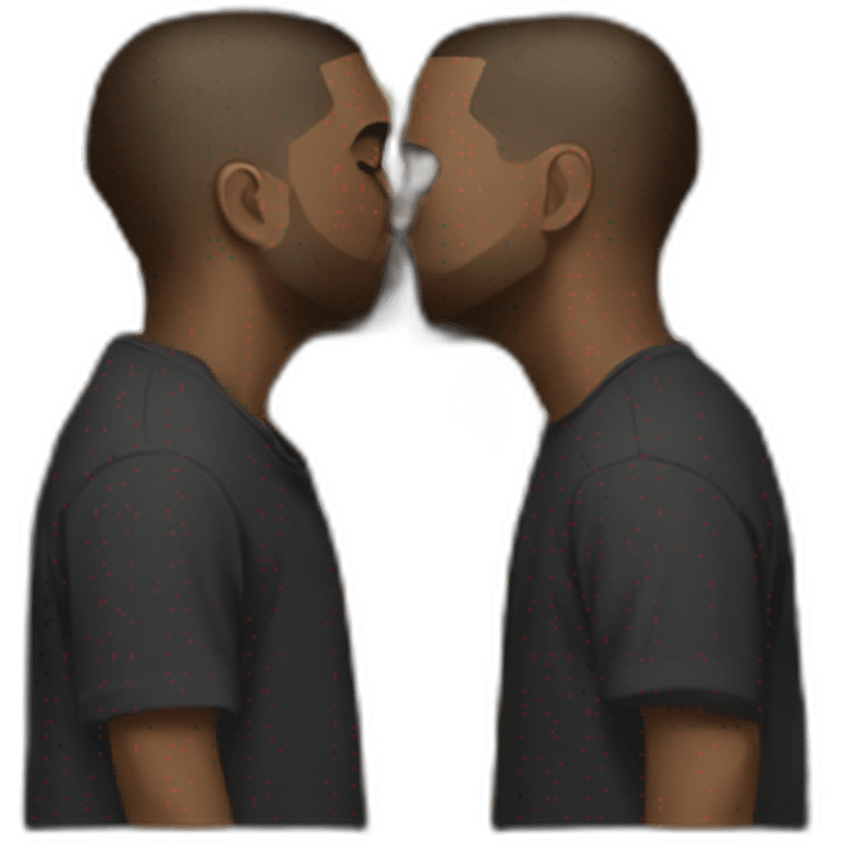 kanye west kissing emoji