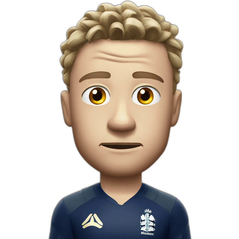 Worried jos buttler in england jersey emoji