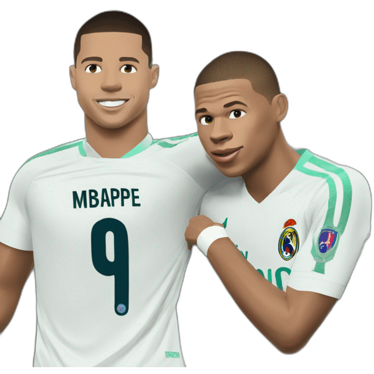 Ronaldo et mbappe emoji