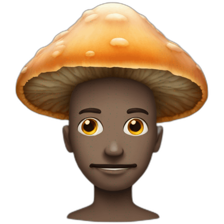 Fungi on man head emoji