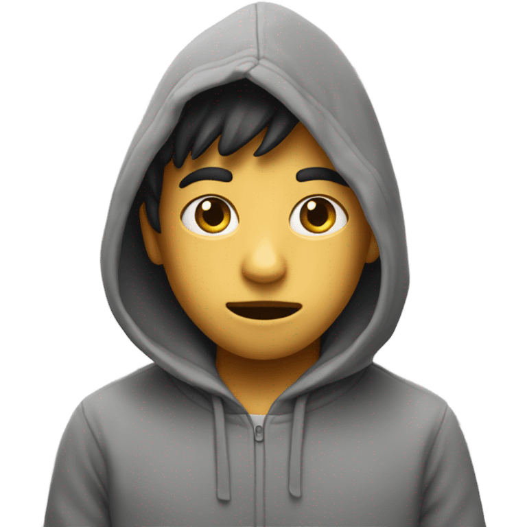 boy with hoodie  emoji