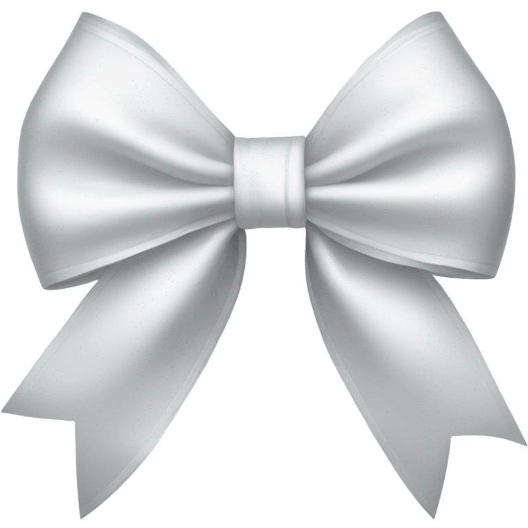 white satin bow emoji