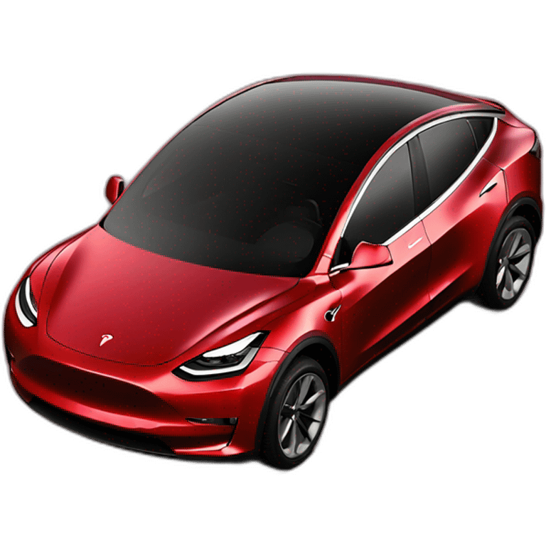 Red Tesla Model Y emoji