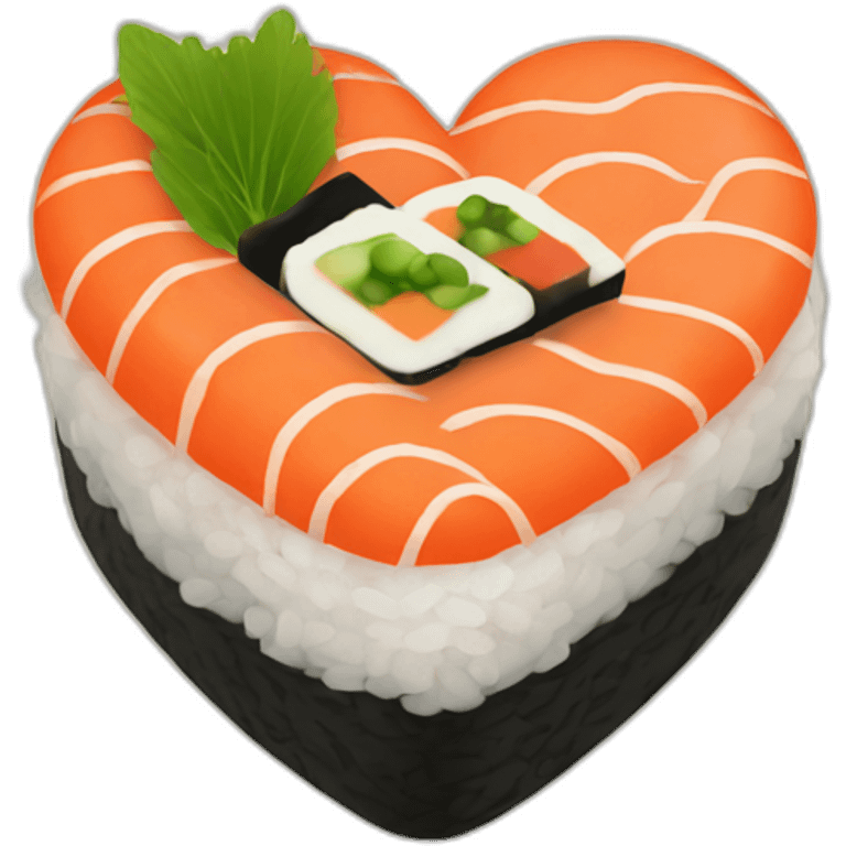 sushi heart emoji