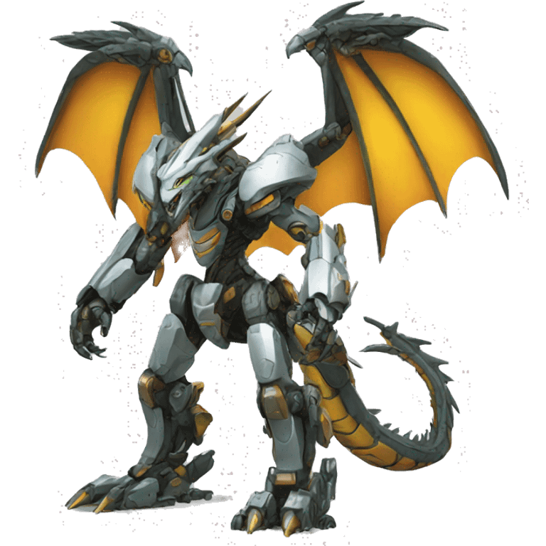 Mecha Dragon full body emoji