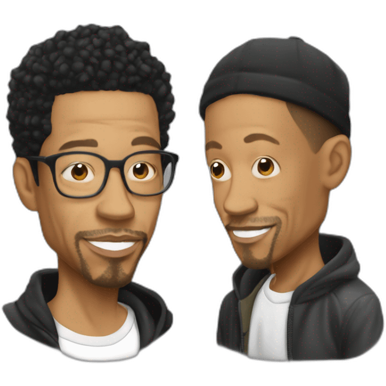 Joeystarr et kool shen emoji