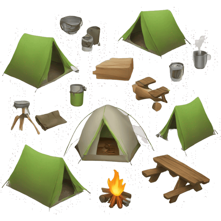 campsite emoji