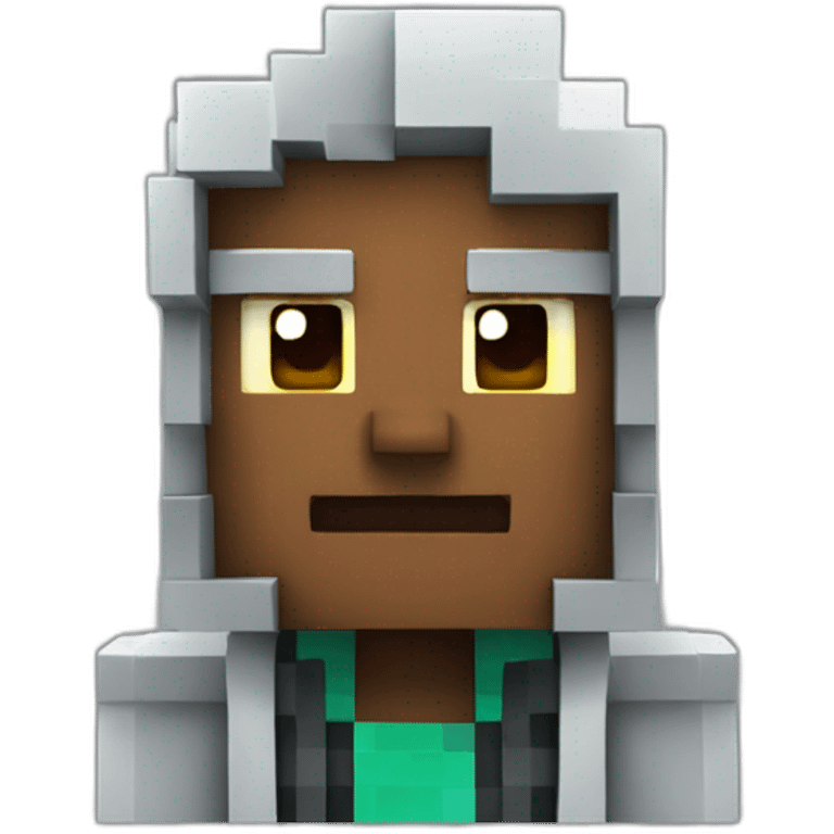 Un personnage Minecraft emoji