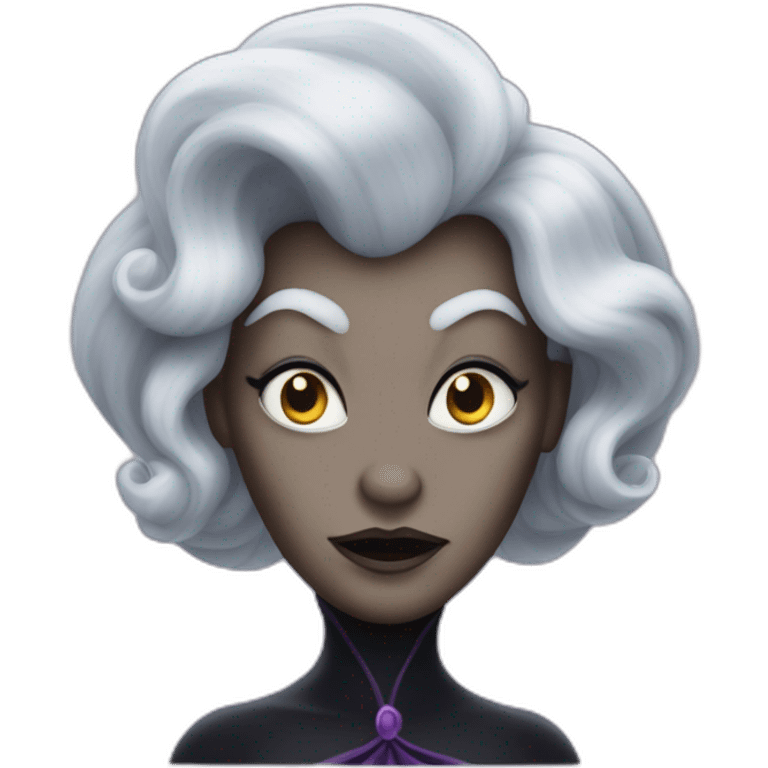 Evil Ursula the sea witch emoji