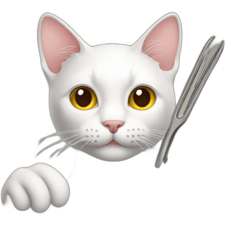 Cat wearing tongs emoji