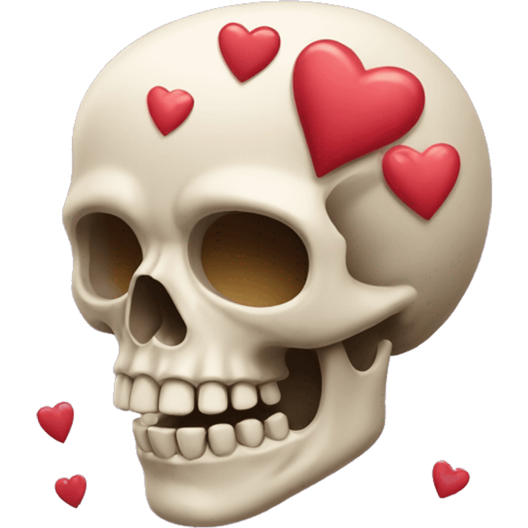 skull with hearts emoji