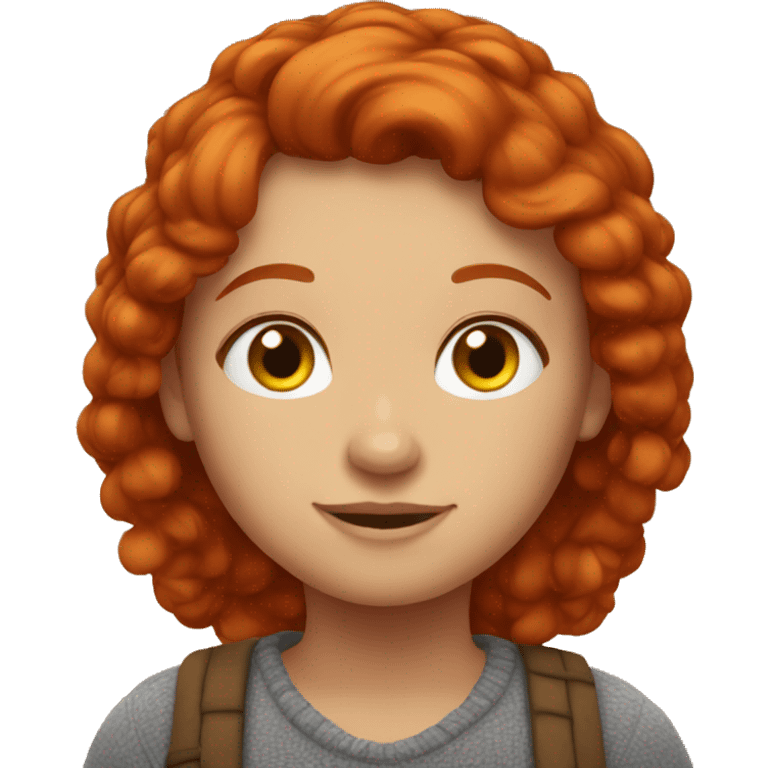 Cozy redhead emoji