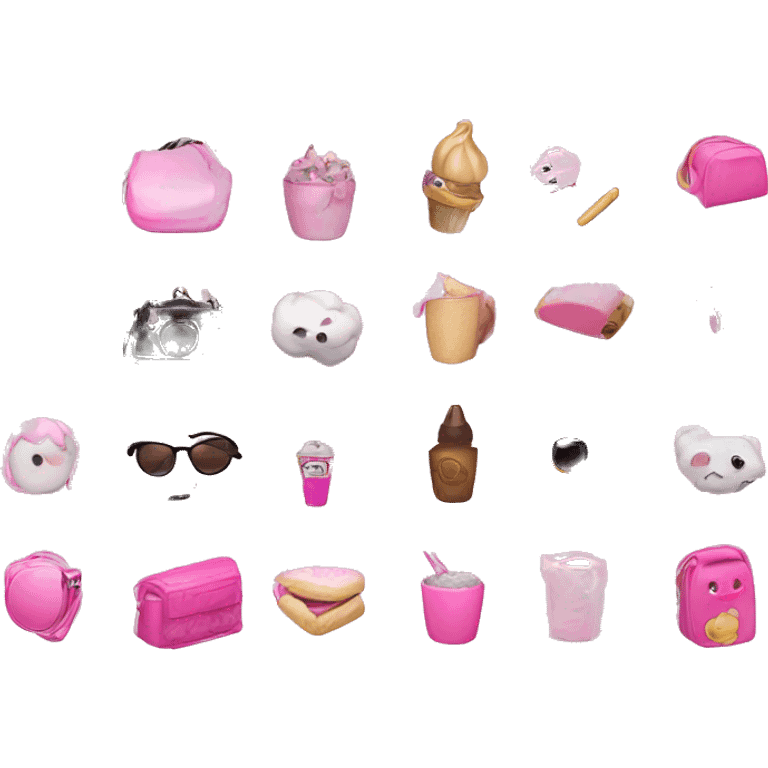 Pink girly things emoji