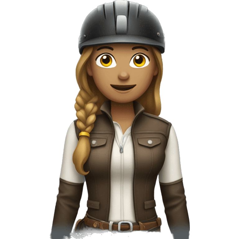 woman wearing horse riding gear emoji