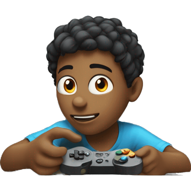 boy playing video games emoji