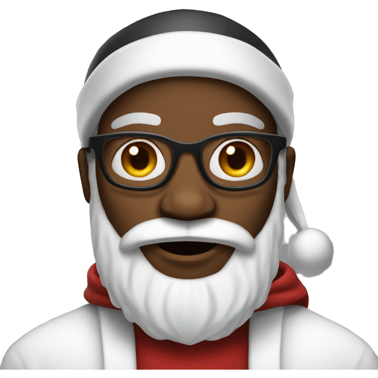 black Santa emoji