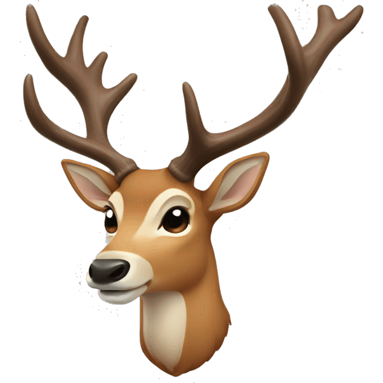 1 antler deer emoji