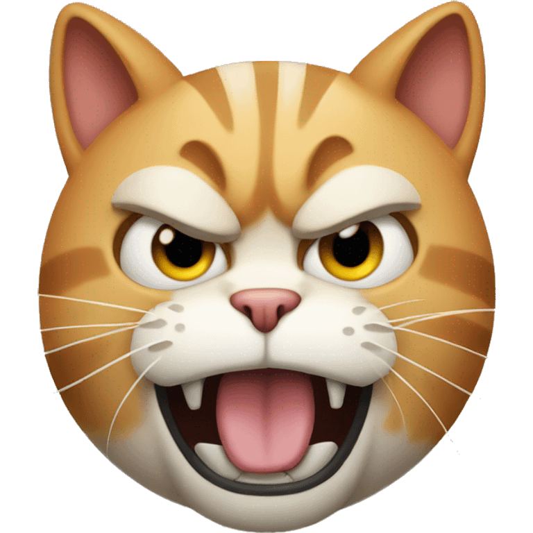 Angry cursing cat  emoji