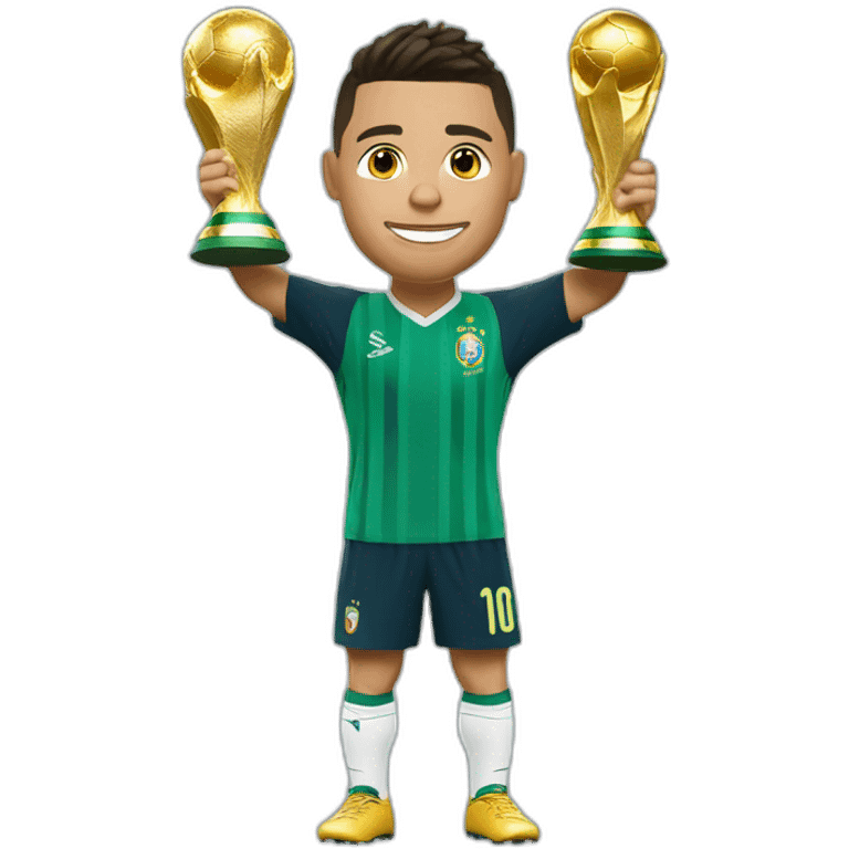 Ronaldo qui gagne la coupe du monde emoji