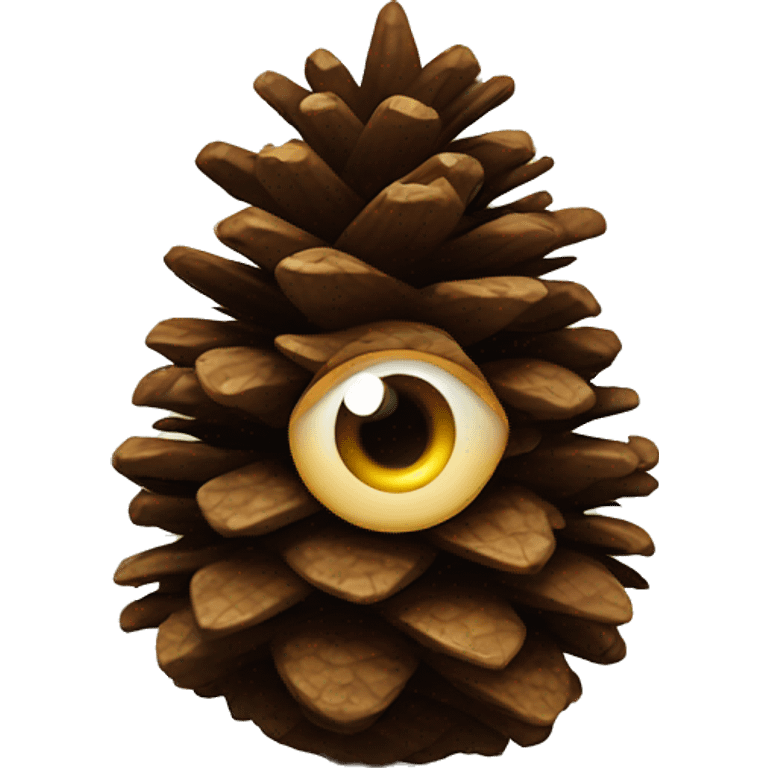 sacred pinecone with one eye emoji