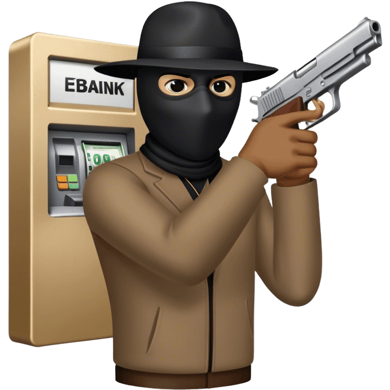 Masked armed robbery emoji