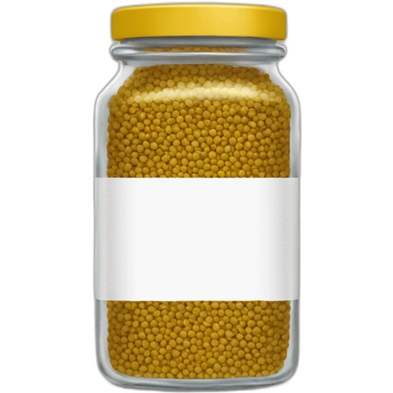 mustard seeds in a short jar emoji